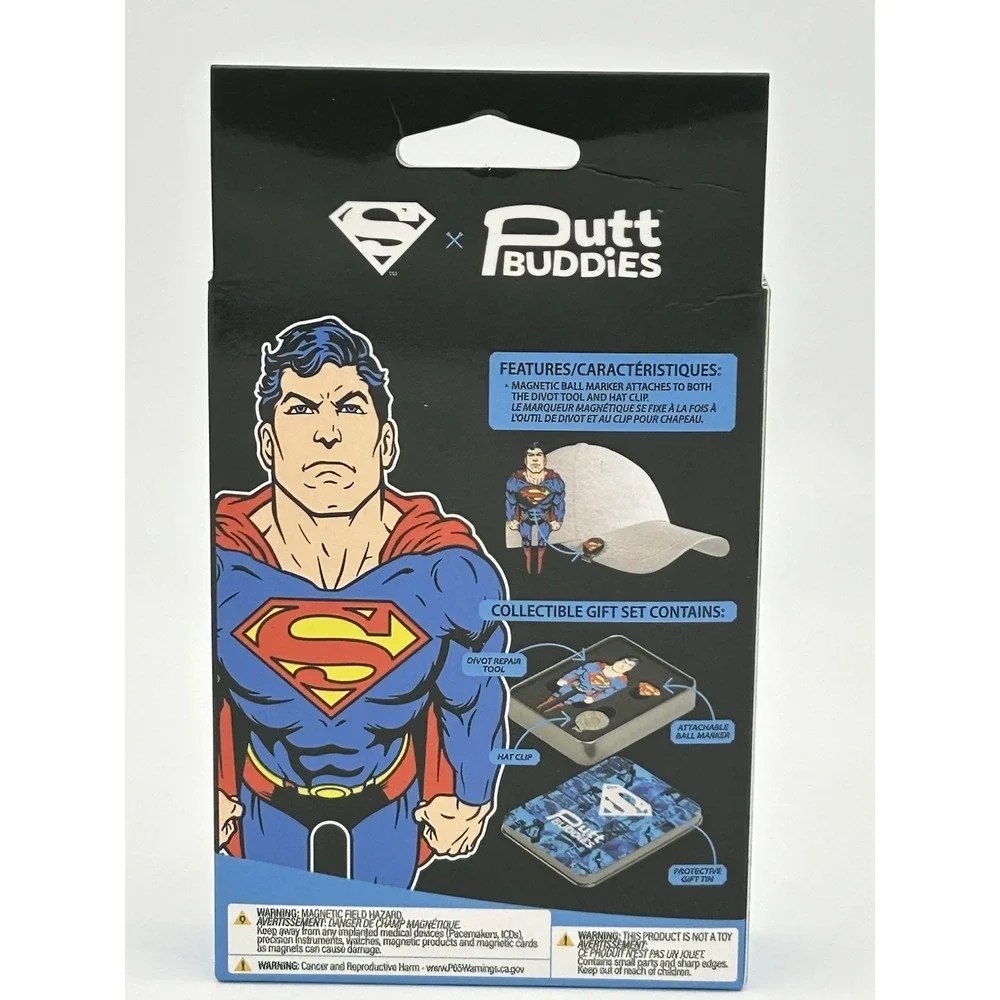Superman DC x Putt Buddies Collectible Golf Divot‎ Repair Tool W/Ball Maker RARE